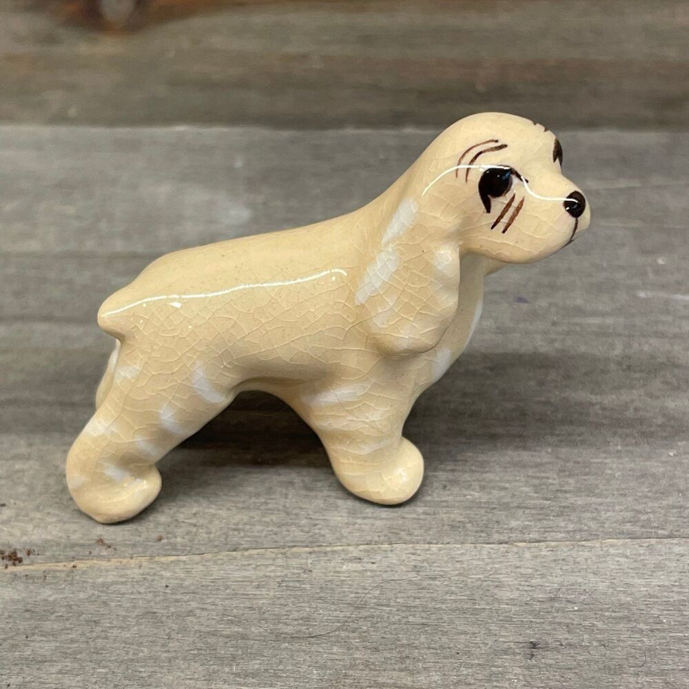 Vintage Hagen Renaker Miniature Cocker Spaniel Dog Figurine Rare